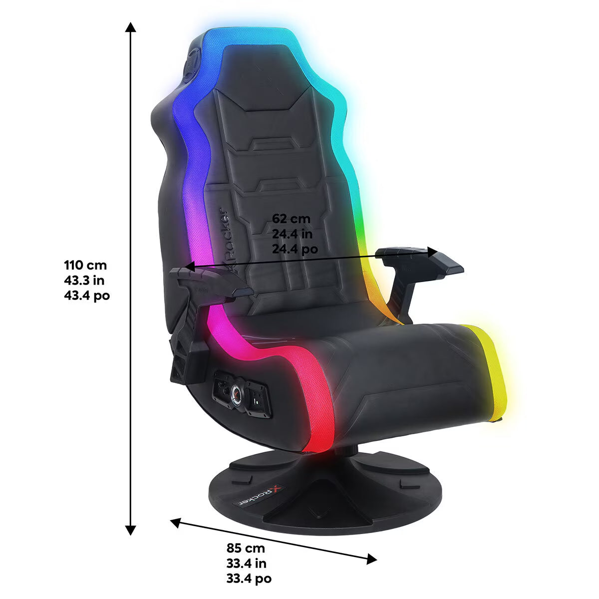 Aurora 2.1 Bluetooth RGB Gaming Chair with LED Lights