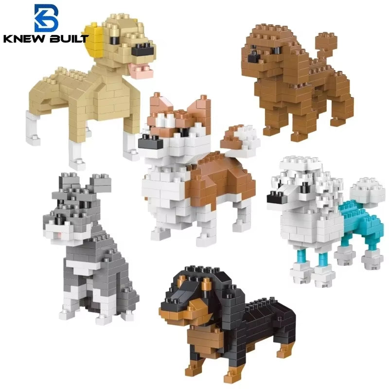 Super Mini Dachshund Dog Building Block Toy Kit Corgi Poodle Entry-Level Learning Interactive Playtime Pet Cat Bricks