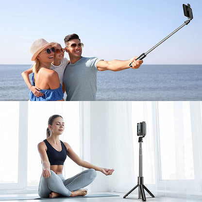 3 in 1 Bluetooth Tripod, Extendable Monopod Portable Selfie Stick with Remote UK