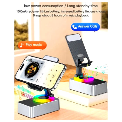 3 in 1 Mobile Phone Stand with Bluetooth Speaker Tablet Holder Power Bank