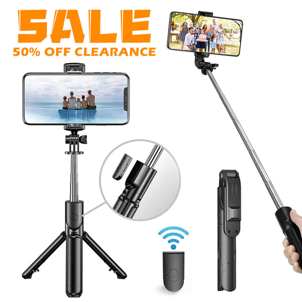 3 in 1 Bluetooth Tripod, Extendable Monopod Portable Selfie Stick with Remote UK