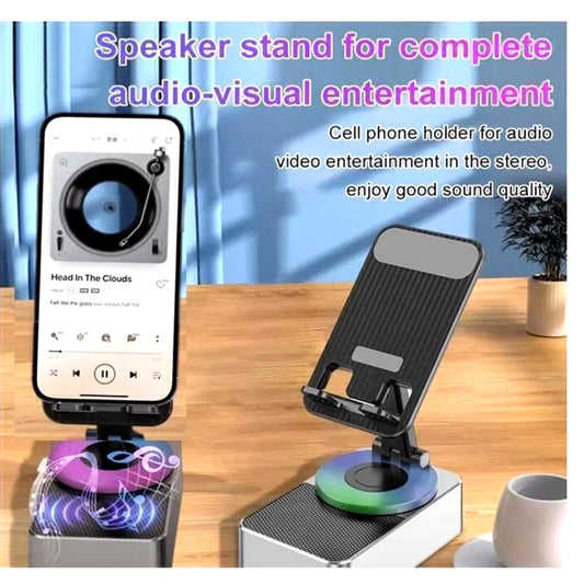 3 in 1 Mobile Phone Stand with Bluetooth Speaker Tablet Holder Power Bank