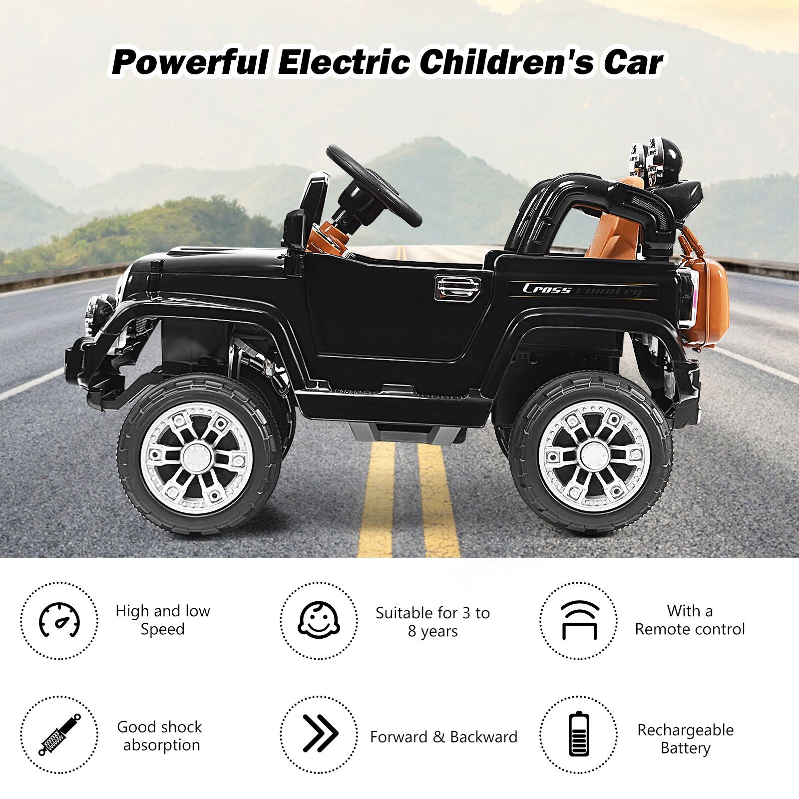 Kids Ride on Jeep Car Battery Powered with Remote Control