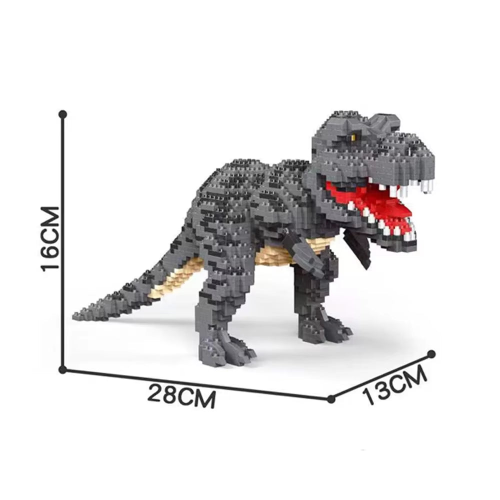 Dinosaur Tyrannosaurus Rex or Velocira Models Micro Mini Building Blocks Puzzle Toys Perfect Gifts Desktop Decoration