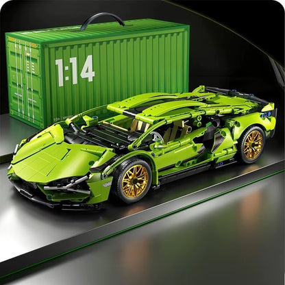 Technical Racing Sport Car 1280PCS Model Building Blocks City Mechanical Speed Vehicle Supercar Brick Puzzle Toys Kid Adult Gift