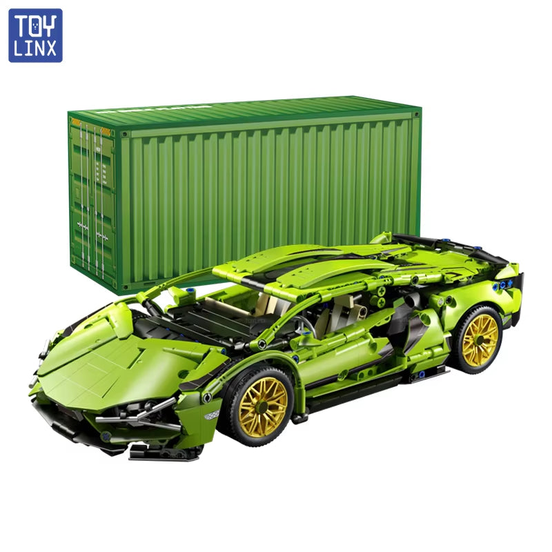 Technical Racing Sport Car 1280PCS Model Building Blocks City Mechanical Speed Vehicle Supercar Brick Puzzle Toys Kid Adult Gift