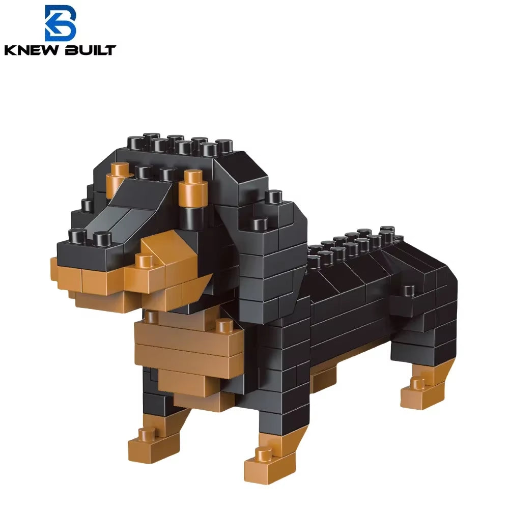 Super Mini Dachshund Dog Building Block Toy Kit Corgi Poodle Entry-Level Learning Interactive Playtime Pet Cat Bricks